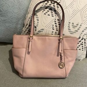 Michael Kors light pink tote bag